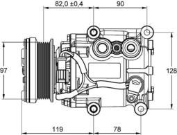 Compressor, air conditioning MAHLE ACP22000P