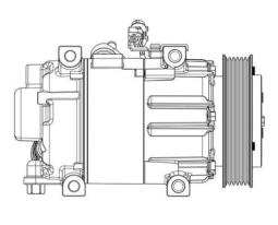 Compressor, air conditioning MAHLE ACP610000P