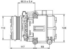 Compressor, air conditioning MAHLE ACP858000P