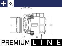 Compressor, air conditioning MAHLE ACP858000P