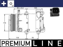 Compressor, air conditioning MAHLE ACP859000S