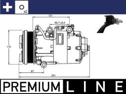 Compressor, air conditioning MAHLE ACP868000P