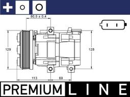 Compressor, air conditioning MAHLE ACP88000P