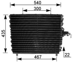 Condenser, air conditioning MAHLE AC166000S