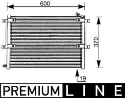 Condenser, air conditioning MAHLE AC154001S