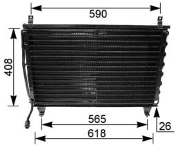 Condenser, air conditioning MAHLE AC167000P