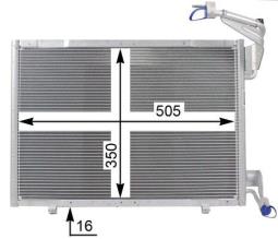 Condenser, air conditioning MAHLE AC21000P