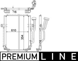 Condenser, air conditioning MAHLE AC192000P