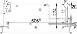 Condenser, air conditioning MAHLE AC223000S