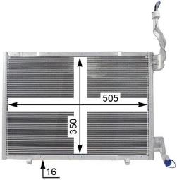 Condenser, air conditioning MAHLE AC22000P