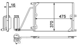 Condenser, air conditioning MAHLE AC226000P