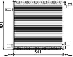 Condenser, air conditioning MAHLE AC259001S