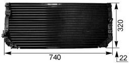 Condenser, air conditioning MAHLE AC249000S