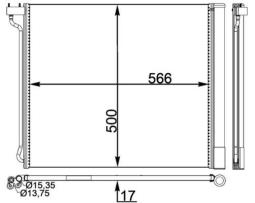 Condenser, air conditioning MAHLE AC269000P