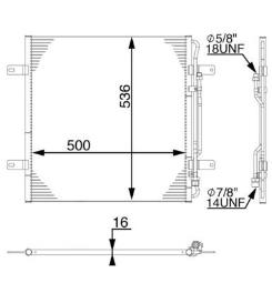 Condenser, air conditioning MAHLE AC284000S