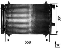 Condenser, air conditioning MAHLE AC291000S