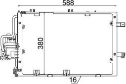 Condenser, air conditioning MAHLE AC308000S