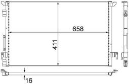 Condenser, air conditioning MAHLE AC294000S