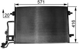 Condenser, air conditioning MAHLE AC300001S