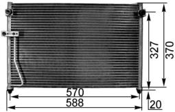 Condenser, air conditioning MAHLE AC301000S