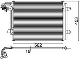 Condenser, air conditioning MAHLE AC325000P