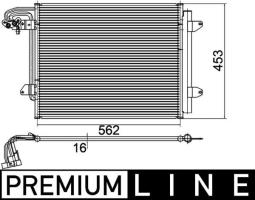 Condenser, air conditioning MAHLE AC325000P