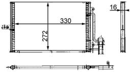 Condenser, air conditioning MAHLE AC317000S