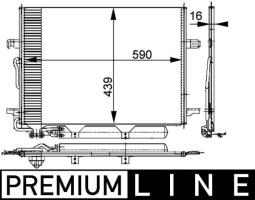 Condenser, air conditioning MAHLE AC318000P