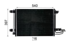 Condenser, air conditioning MAHLE AC324000S