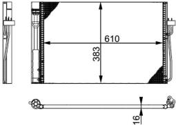 Condenser, air conditioning MAHLE AC345000P