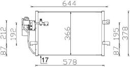 Condenser, air conditioning MAHLE AC351000S