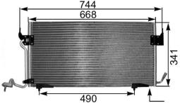 Condenser, air conditioning MAHLE AC341000P