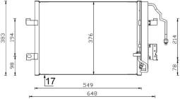 Condenser, air conditioning MAHLE AC348000S