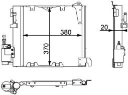 Condenser, air conditioning MAHLE AC349000P