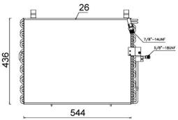 Condenser, air conditioning MAHLE AC357000S