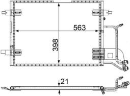 Condenser, air conditioning MAHLE AC352000S