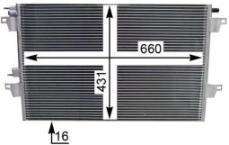 Condenser, air conditioning MAHLE AC365000S