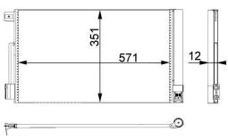 Condenser, air conditioning MAHLE AC367000P