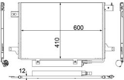 Condenser, air conditioning MAHLE AC369000P