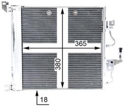 Condenser, air conditioning MAHLE AC36000P