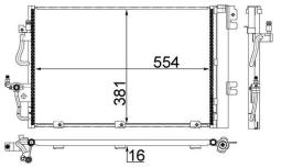 Condenser, air conditioning MAHLE AC377001S