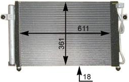 Condenser, air conditioning MAHLE AC394000P