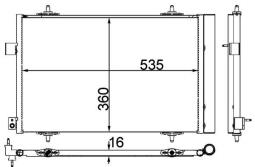 Condenser, air conditioning MAHLE AC39000P