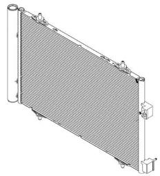 Condenser, air conditioning MAHLE AC39000P