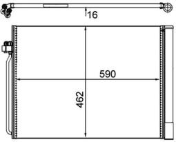 Condenser, air conditioning MAHLE AC405000P