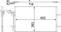 Condenser, air conditioning MAHLE AC410001S