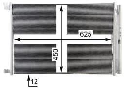 Condenser, air conditioning MAHLE AC412000P