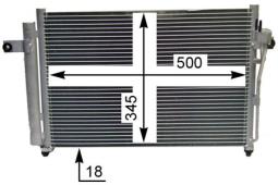 Condenser, air conditioning MAHLE AC417000S