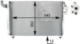 Condenser, air conditioning MAHLE AC434000P