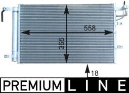 Condenser, air conditioning MAHLE AC431000P